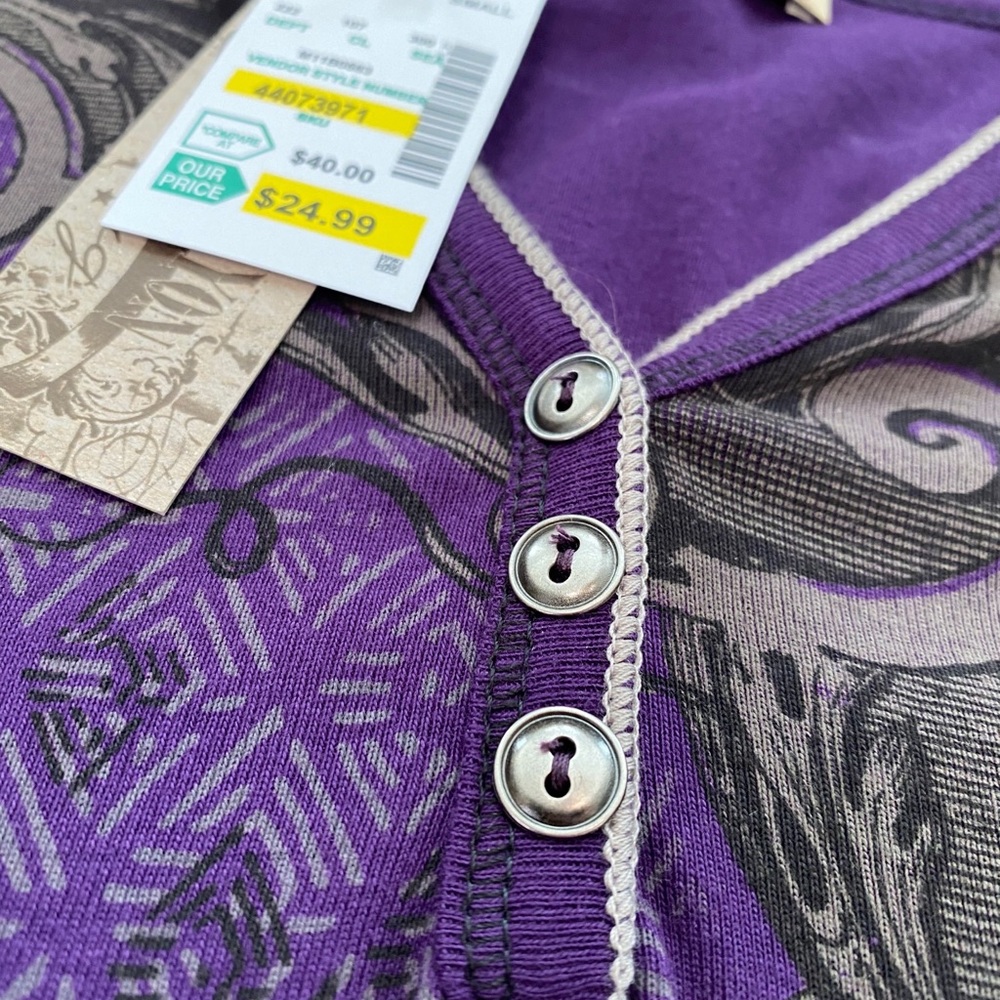 Purple Patterned Top - Picture 7 of 14